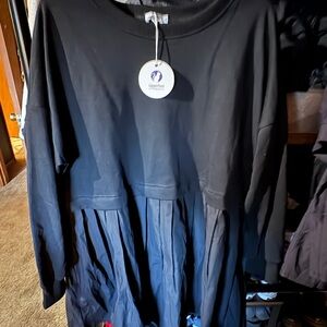 Black babydoll dress/top